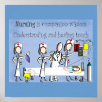 Nurse Canvas Art "Compassion & Wisdom" Print