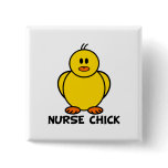 Nurse Chick Pinback Button