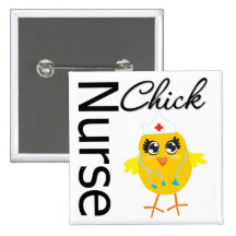 Nurse Chick Buttons