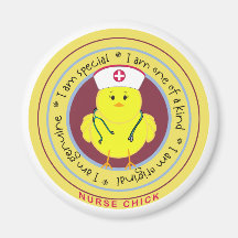 Nurse Chick Refrigerator Magnet