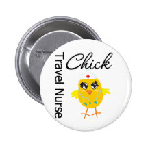 Nurse Chick v1 Travel Nurse Button