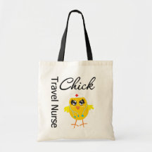 Nurse Chick v1 Travel Nurse Canvas Bag