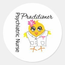 Nurse Chick v2 Psychiatric Nurse Practitioner Sticker