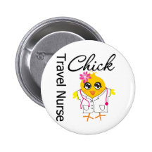 Nurse Chick v2 Travel Nurse Buttons