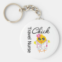 Nurse Chick v2 Travel Nurse Keychains