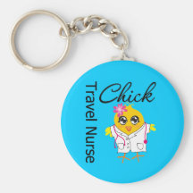 Nurse Chick v2 Travel Nurse Keychains