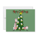 Nurse Christmas Design "Merry Christmas" invitations