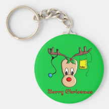 Nurse Christmas Reindeer Gifts Key Chain