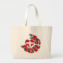 NURSE CIRCULAR LOGO WITH HEART AND CROSS SYMBOL BAGS