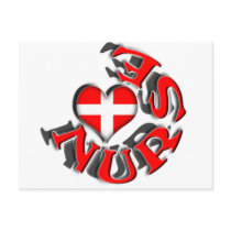 NURSE CIRCULAR LOGO WITH HEART AND CROSS SYMBOL postcards
