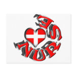 NURSE CIRCULAR LOGO WITH HEART AND CROSS SYMBOL postcards