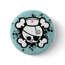 Nurse Dolly Splat Pinback Buttons