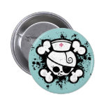 Nurse Dolly Splat Pinback Buttons