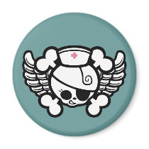 Nurse Dolly Wings Refrigerator Magnet