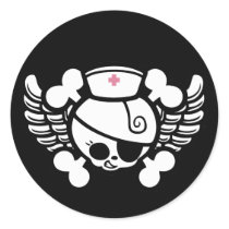 Nurse Dolly Wings Stickers