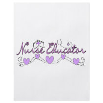 Nurse Educator Pink Hearts Design Custom Flyer