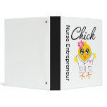 Nurse Entrepreneur Chick v2 3 Ring Binder