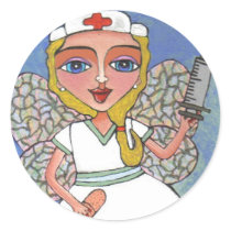 Nurse Fairy - sticker by folkartblonde Nurse Fairy - sticker