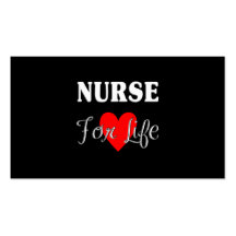 Nurse For Life Business Cards