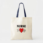 Nurse For Life Canvas Bags