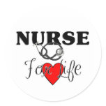 Nurse For Life stickers