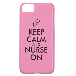Nurse Gift Stethoscope Keep Calm and Nurse On