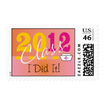 Nurse Graduation 2012 Postage "I Did It!"