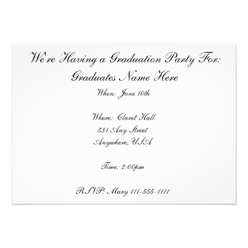 Nurse Graduation Invitations Feminine Blue