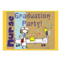 Nurse Graduation Party Invitations
