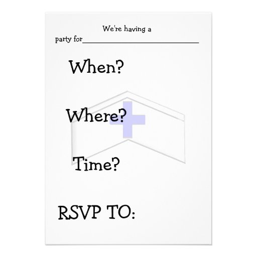 Nurse Graduation Party Invitations