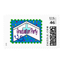 Nurse Graduation Party Invitations postage by gailg1957 Nurse Graduation Party Invitations postage