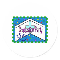 Nurse Graduation Party Invitations stickers