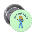 Nurse in Blue Scrubs (Blonde) Pin