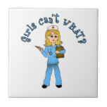 Nurse in Blue Scrubs (Blonde) Tile