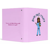Nurse in Blue Scrubs (Dark) binders