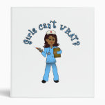 Nurse in Blue Scrubs (Dark) Binder