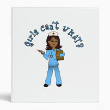Nurse in Blue Scrubs (Dark) Binder