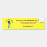 Nurse in Blue Scrubs (Dark) Bumper Sticker