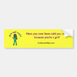 Nurse in Blue Scrubs (Dark) Bumper Sticker