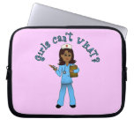Nurse in Blue Scrubs (Dark) Computer Sleeve