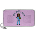 Nurse in Blue Scrubs (Dark) iPhone Speaker