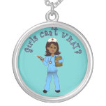 Nurse in Blue Scrubs (Dark) Jewelry
