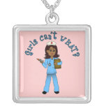 Nurse in Blue Scrubs (Dark) Jewelry