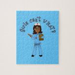 Nurse in Blue Scrubs (Dark) Jigsaw Puzzle