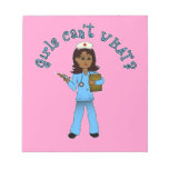 Nurse in Blue Scrubs (Dark) Memo Note Pad