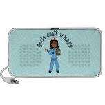 Nurse in Blue Scrubs (Dark) Notebook Speaker