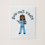 Nurse in Blue Scrubs (Dark) Puzzle