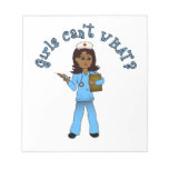 Nurse in Blue Scrubs (Dark) Scratch Pads