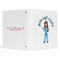 Nurse in Blue Scrubs (Light) binders