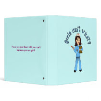 Nurse in Blue Scrubs (Light) binders